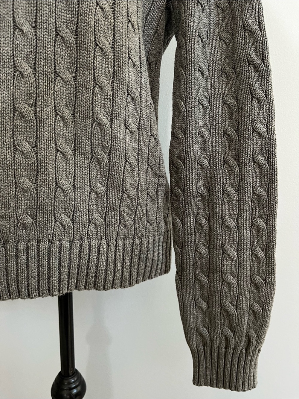 Ralph Lauren Women's Cable Knit Crewneck Sweater Size XL Academia Old Money - Picture 4 of 9